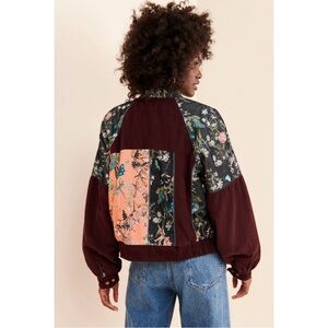 ANTHROPOLOGIE Patchwork Bomber Jacket